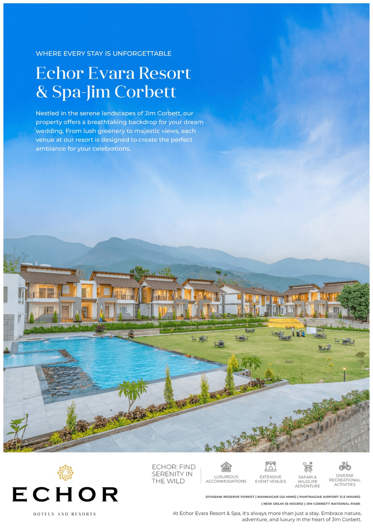 Echor Evara Resort & Spa, Jim Corbett