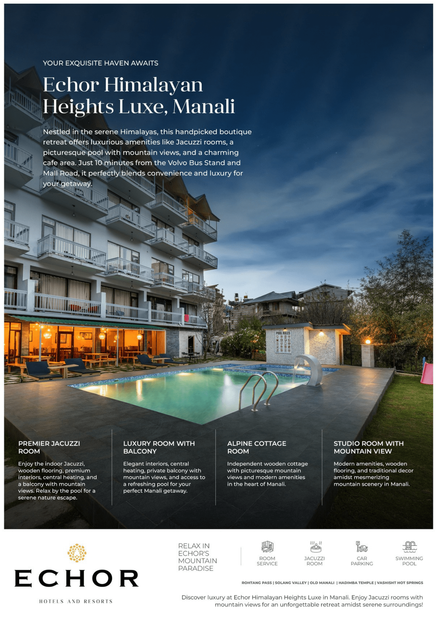 Echor Himalayan Heights Luxe, Manali